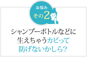 市やんぷーのとるなどに生えちゃうカビって防げないかしら？